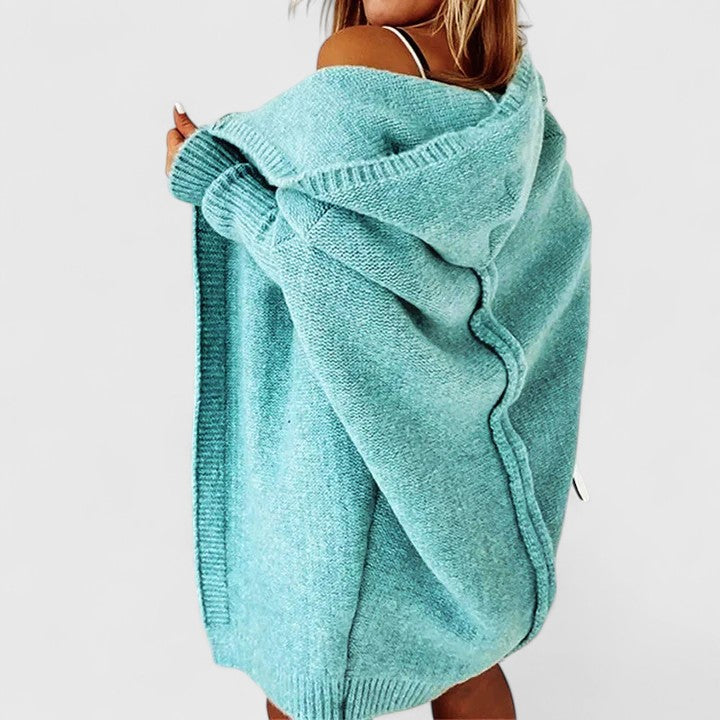 Davynne | Long hooded cardigan