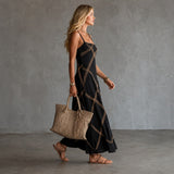 Amelia | Geometrikus mintás maxi ruha