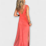 Ella - Eleanor Tie-Dye Cutout Schlitz Stretchkleid