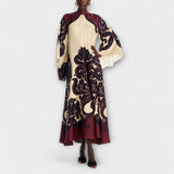 Lucy – Breathable Grenadilla Print Maxi Dress for Effortless Elegance