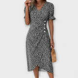 Ada | Wrap dress with floral print and V-neck