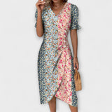 Ada | Wrap dress with floral print and V-neck