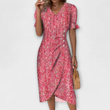 Ada | Wrap dress with floral print and V-neck