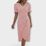 Ada | Wrap dress with floral print and V-neck