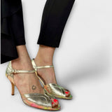 Maria - Goldene Stiletto-Absätze