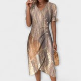 Ada | Wrap dress with floral print and V-neck
