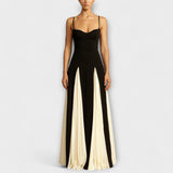 Ember - Klasszikus elegancia A-vonalú maxi ruha tüllbetétekkel