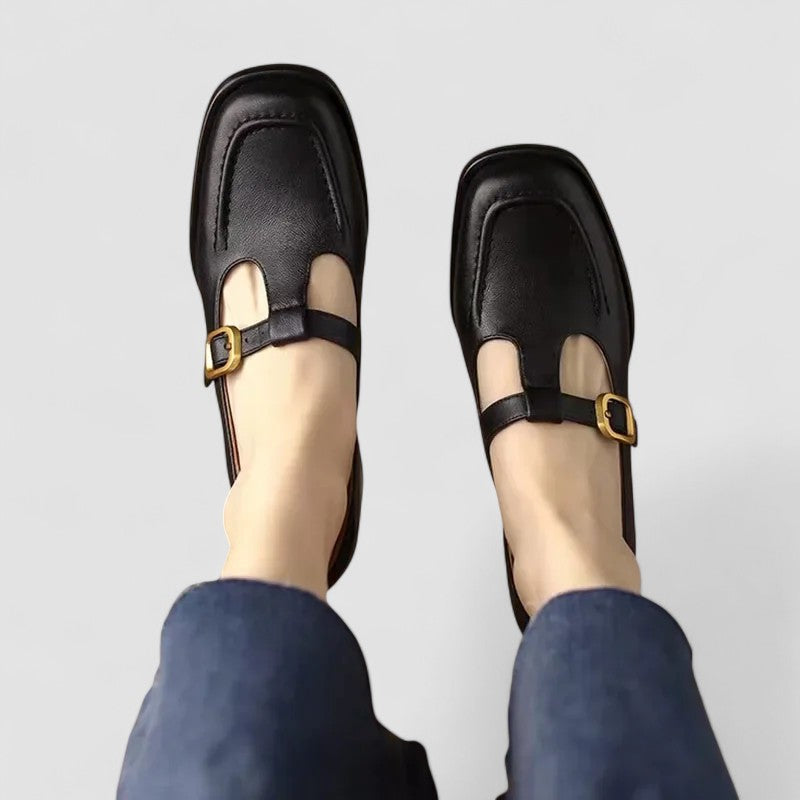 Florence | Square Toe T-bar Shoes