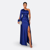 Maria – One-shoulder ruched dress