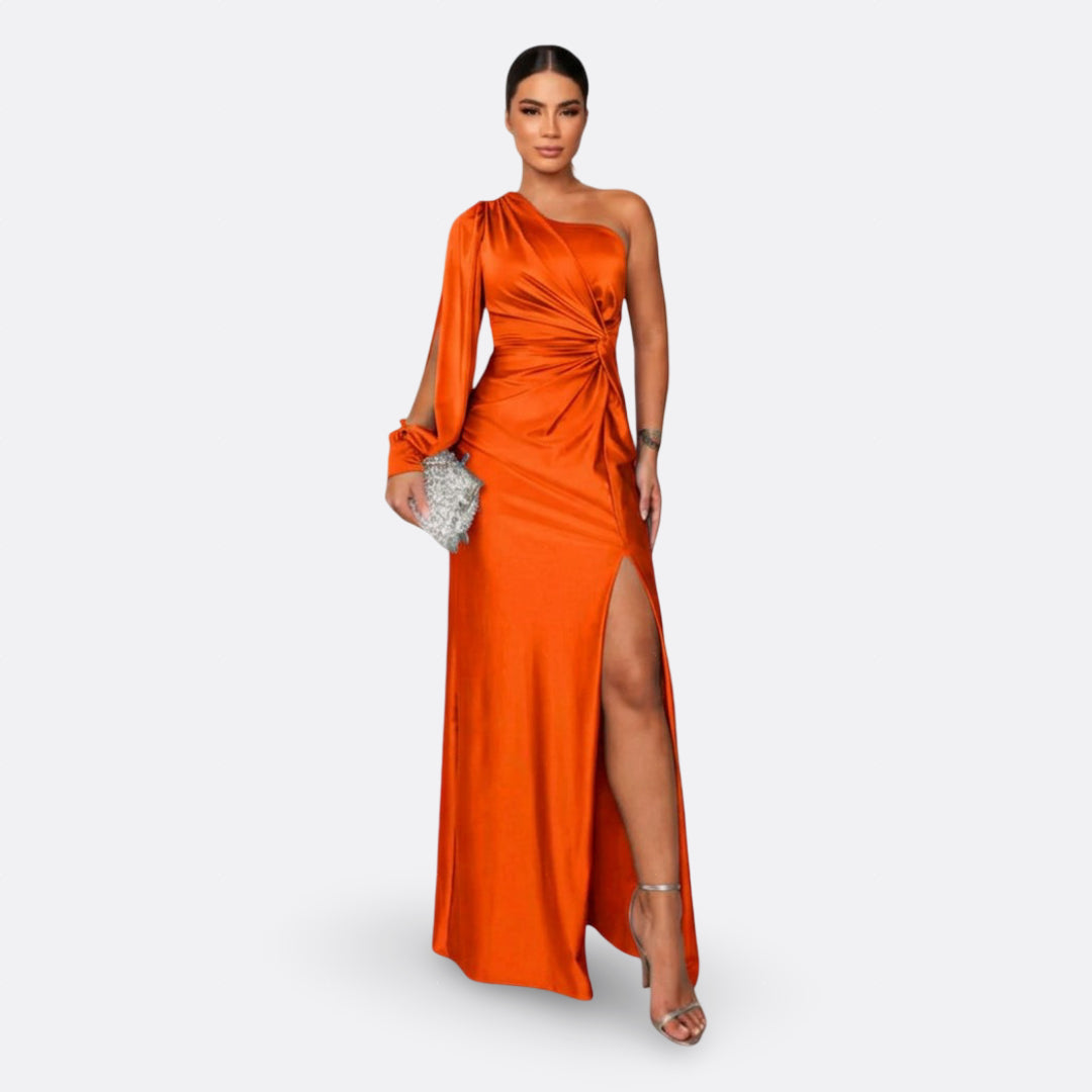 Maria – One-shoulder ruched dress