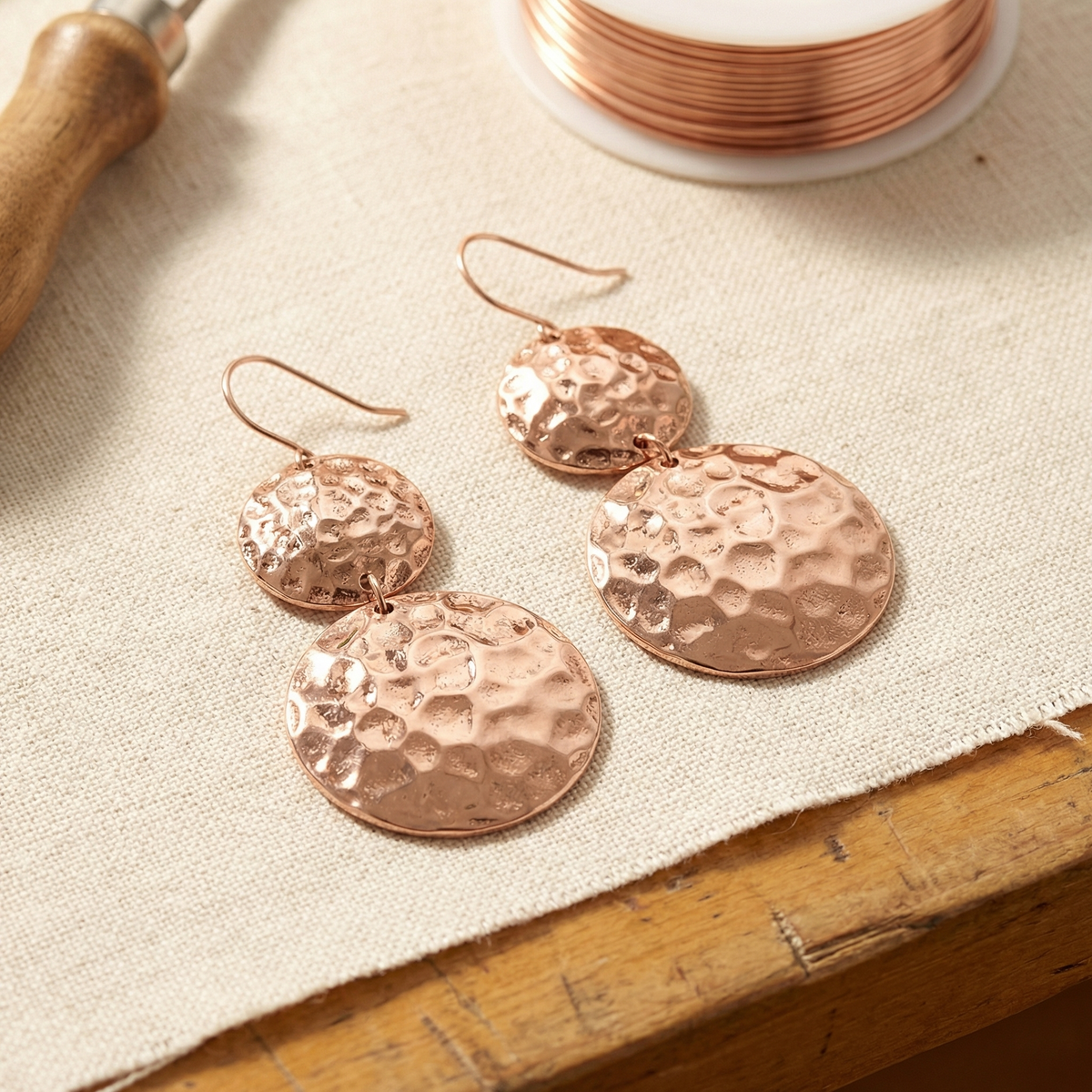 Copper surface and its natural shades
