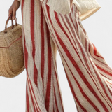 Vanessa - Elegant Set with Red Stripes