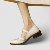 Margot | T-pántos brogue cipő
