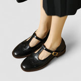 Margot | T-pántos brogue cipő