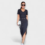 Danielle - Elegáns V-nyakú felső szoknyával